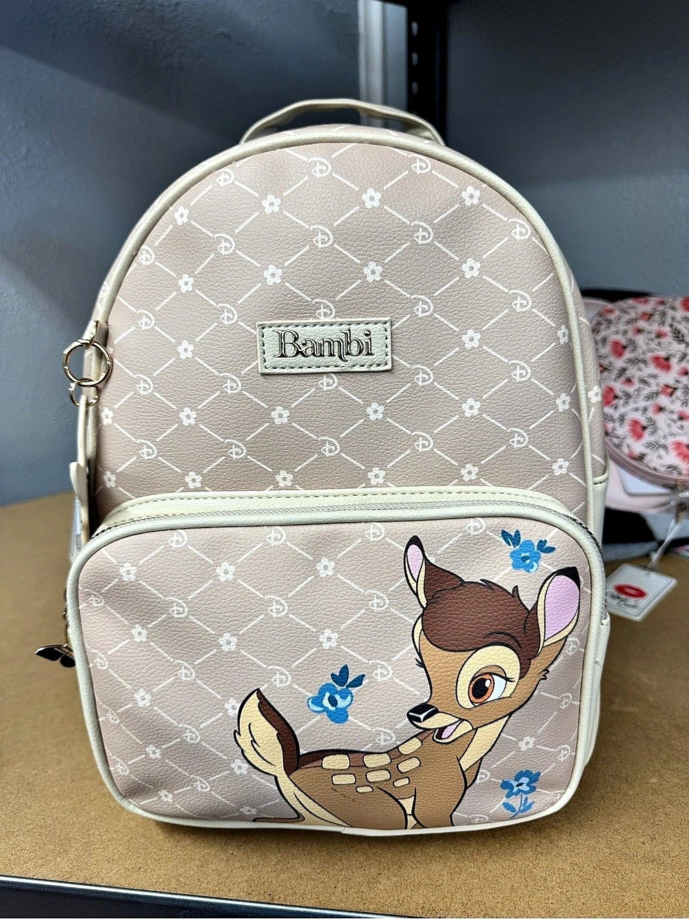 Disney Bambi Mini Backpack in beige & Cream NWT